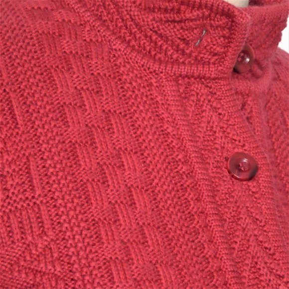 L.L. Bean 100% Cotton  Chunky Knit  Cardigan  Sweater Size S - Picture 6 of 9